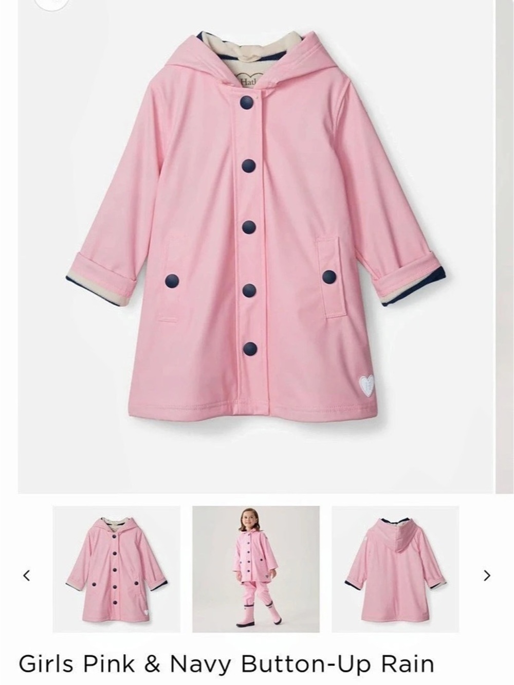 Hatley Kids Button-up Rain Jacket